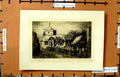 Original Old Antique Print Engraving Church Architecture Buildings