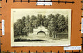 Original Old Antique Print Engraving View Cascade Ham Farm Trees Lake