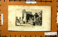 Original Old Antique Print Ruins Prison San Angelo Trees Engraving