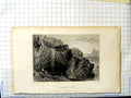 Original Old Antique Print View Blackfriar'S China Bartlett Tingle Engraving