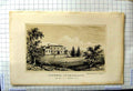 Original Old Antique Print Architecture Ingwell Cumberland Dykes Engraving