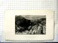 Old Antique Print View Bridge Llugwy Holyhead Road Capel Curig Radclyffe