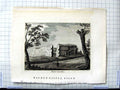 Original Old Antique Print 1787 Sparrow Hooper Engraving Walden Castle Essex