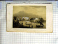 Original Old Antique Print Spoorweg Tusschen Aleandrie Suez Boats