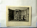 Original Old Antique Print Nash Hobson Engraving View Fountain Grenelle 1821