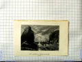 Old Antique Print Collins Miller Engraving View Coast Zetland Moonlight