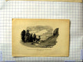 Original Old Antique Print Distant View Fishing House River Dove Stothard