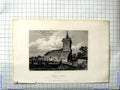 Original Old Antique Print Winkles Engraving View Niton Church