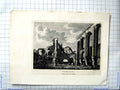 Original Old Antique Print 1783 Sparrow Hooper View St. Botolph'S Priory 18th