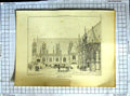 Original Old Antique Print Pugin Le Keux Palais De Justice Rouen Interior Court