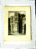 Original Old Antique Print 1809 Windsor Castle Henry Berkshire Smith Mackenzie