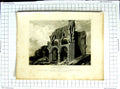 Old Antique Print 1813 View Nave Lindisfarne Church Durham Westal Byrne 19th