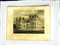Old Antique Print 1809 Architecture Audley End Stewart Burnett Thompson 19th