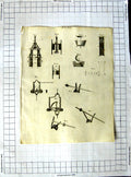 Original Old Antique Print Pump Instruments Diagrams Landers Piston Rod