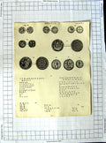 Original Old Antique Print War Medals Letters Barlow Sculptor 19th Century