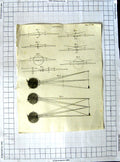 Original Old Antique Print Optics Diagrams Shapes Drawings 19th Century