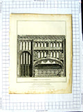 Original Old Antique Print 1816 Neale Sands Westminster Abbey St. Paul'S Chapel