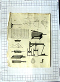 Original Old Antique Print Encyclopaedia Britannica Projection Sphere Geometry