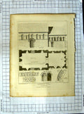 Original Old Antique Print 1812 Barfreston Church Kent Gandy Keux Architecture