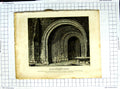 Old Antique Print 1806 Porch Malmsbury Abbey Church Wiltshire Lowry Roffe 19th