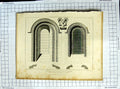 Old Antique Print 1818 Church St. Cross Hampshire Transept Porden Sands 19th