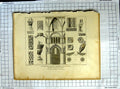Old Antique Print 1819 Malmsbury Abbey Church Wiltshire Cattermole Keux 19th