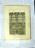 Old Antique Print 1808 Screens Henry Vii Chapel Architecture Roffe Bond 19th