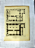 Old Antique Print 1813 Plans Castle Rising Castle Norfolk Roffe Mackenzie 19th