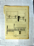 Original Old Antique Print 1813 Barfreston Church Kent Gandy Keux Architecture