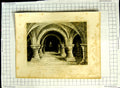 Old Antique Print 1818 Lastingham Church Yorkshire Crypt Cattermole Rawle 19th