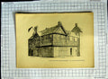 Old Antique Print House Market Square Shrewsbury William Twopeny Drawing