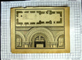 Original Old Antique Print Plan Stewkley Church Bucks Arches Capitals Pillars