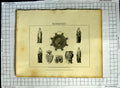 Antique Print Ref.375 1806 Plan Ornaments Figures Queen'S Cross Roffe Bond
