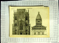 Original Old Antique Print Architecture Encyclopaedia Britannica York Cathedral