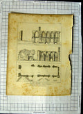Old Antique Print 1813 Joseph'S Chapel Glastonbury Wild Keux Architecture 19th
