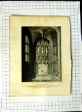 Original Old Antique Print 1808 Henry Vii Chapel Architecture Sparrow Smith