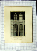 Old Antique Print 1810 St. George'S Chapel Windsor London Keux Mackenzie 19th