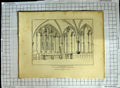 Old Antique Print 1813 Chapter House Christ Church Cathedral Keux Neill 19th
