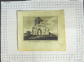 Original Old Antique Print Ruins Dudeny Chapel Sussex Building
