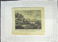 Old Antique Print Valle Crucis Abbbey Denbighshire Thornton Architecture