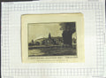 Original Old Antique Print The Abbot'S Kitchen Glastonbury Abbey Somersetshire