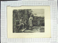 Old Antique Print Family Scene In The Borghese Gardens Kilburne Joubert