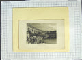 Original Old Antique Print Amphitheatre Nismes 1835 Harting Allen Engraving