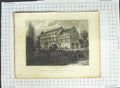 Original Old Antique Print 1813 View Barfreston Church Kent Sands Gandy Artist