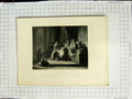 Original Old Antique Print Engraving Scene Simeon In The Temple