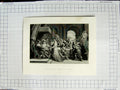 Original Old Antique Print Scene Death John The Baptist St. Mark Engraving