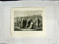 Original Old Antique Print Scene Christ'S Charge To Peter John Engraving