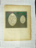 Old Antique Print Seal Warden College Chapel Windsor Mary Priory Luffield