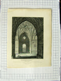 Original Old Antique Print 1811 Red-Mount-Chapel Lynn Norfolk Smith Mackenzie