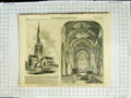 Original Old Antique Print 1856 Margaret'S Church Altringham Knutsford Stamford